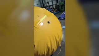パラシュート型水中吊り上げバッグ