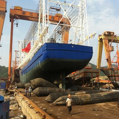 100% Natural Rubber Ship Launching Airbags For Shipyards Floating Dry Docks