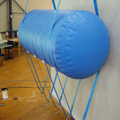 Pillow Size Air Valves Boat Lift Flotation Bags , Cylindrical Underwater Lifting Bags