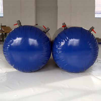 Pillow Size Air Valves Boat Lift Flotation Bags , Cylindrical Underwater Lifting Bags