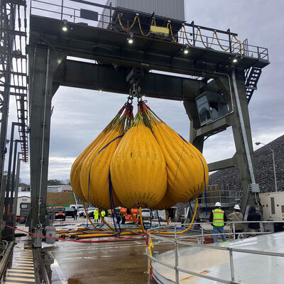 Reinforced Corner Seams Collapsible Storage Tear Resistant Fabric Load Testing Water Bags for Proof Load Testing