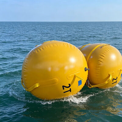 Reinforced Nylon Fabric Marine Buoyancy Bags with 200kg to 50 Tons Lifting Capacity and PVC Coating