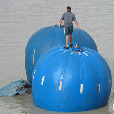 Marine Salvage Airbags with 1-100 Tons Buoyancy Made from PVC Coated Polyester Fabric Compliant with IMCA D016 Standard