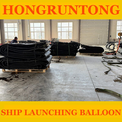 Low Rolling Friction Reinforced End Sealing Uniform Force Distribution Ship Launching Balloon Marine Airbag